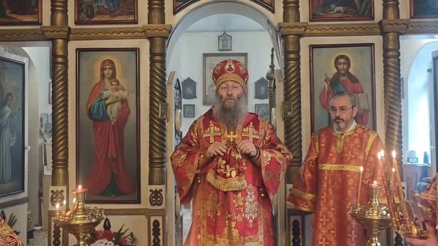 Проповедь владыки Гурия в храме Архистратига Михаила в Светлую Среду