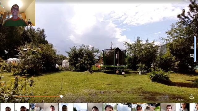 Гроза в 2025 г. налила несколько луж на участок.