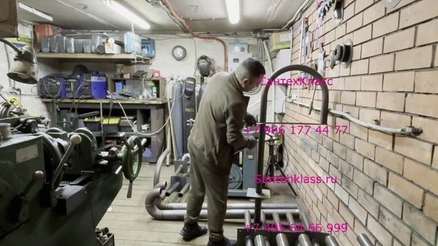 Кабельная проходка Гусак ПГ1-50 х 1500 с опорной пластиной 200 - 200