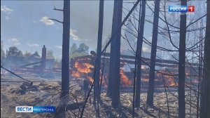 Из-за сильного ветра чуть не сгорели две костромские деревни