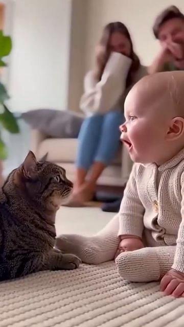 Ребенок и Кот