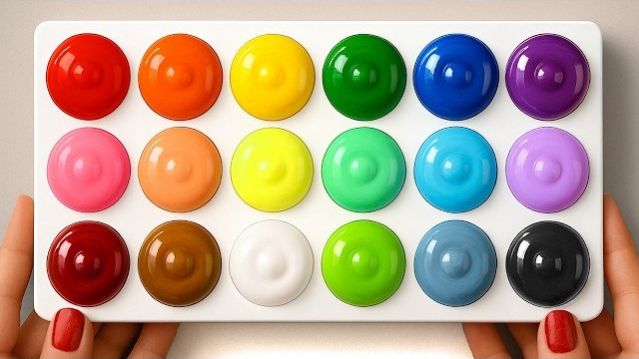 18 НОВЫХ ЦВЕТОВ ИЗ ТРЁХ КРАСОК ЗА 3 МИНУТЫ 🎨 АСМР