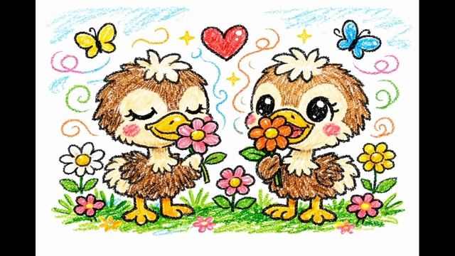 Страусята Вкусно Пахнут - Песня Для Детей (Две версии)