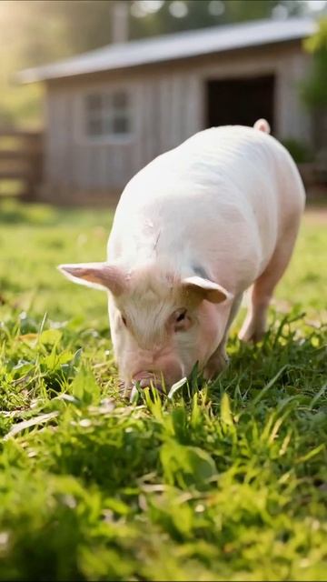 Милый поросенок на ферме #поросенок #ферма #животные