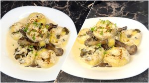 Картофельные ньоки с грибами