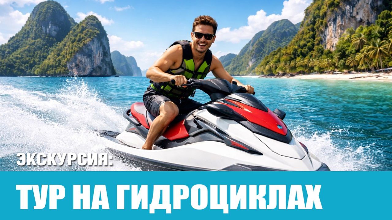 Катание на гидроциклах на Пхукете | Jetski Tour 2026