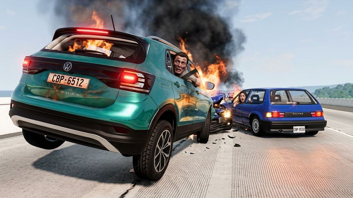 BeamNG Drive - Лучшие аварии месяца – июнь 2024 года