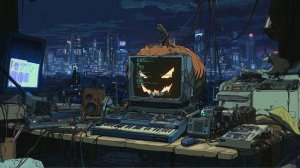 Halloween Synthwave 👻 ｜ Pumpkin.exe Haunted Lofi Album, Spooky Coding Mix