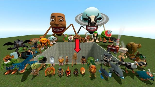 СПАРТАНЕЦ СКИДЫВАЕТ ИТАЛЬЯНСКИЕ МЕМЫ В ГИГАНТСКУЮ ЯМУ | GARRY’S MOD