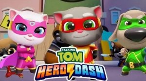 Tom Hero Dash.Супер герой Том и его соперник Хэнк! Мультигра.Новая серия