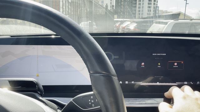 Переключение тем приборной панели Exeed RX