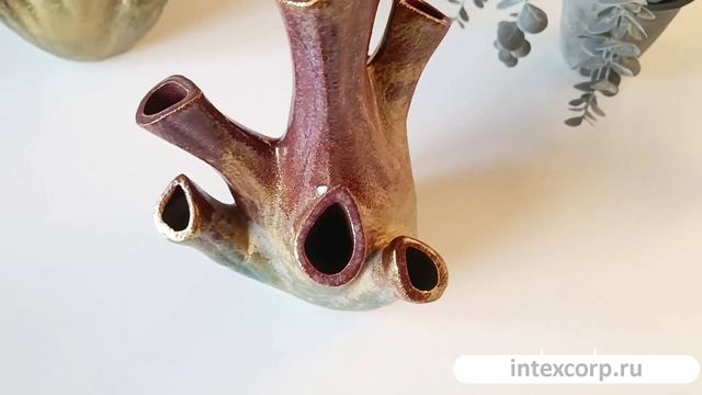 Декоративная ваза АЛКМЕНА ГОЛД, керамика, 24 см, 644764