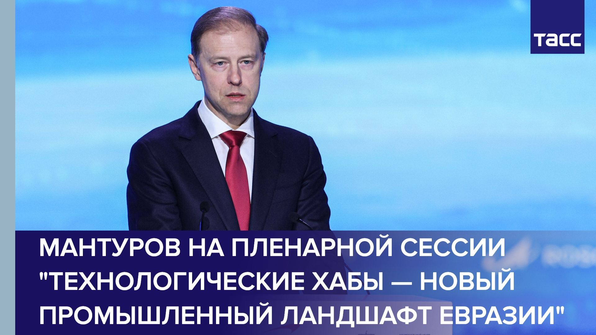 Мантуров на пленарной сессии 