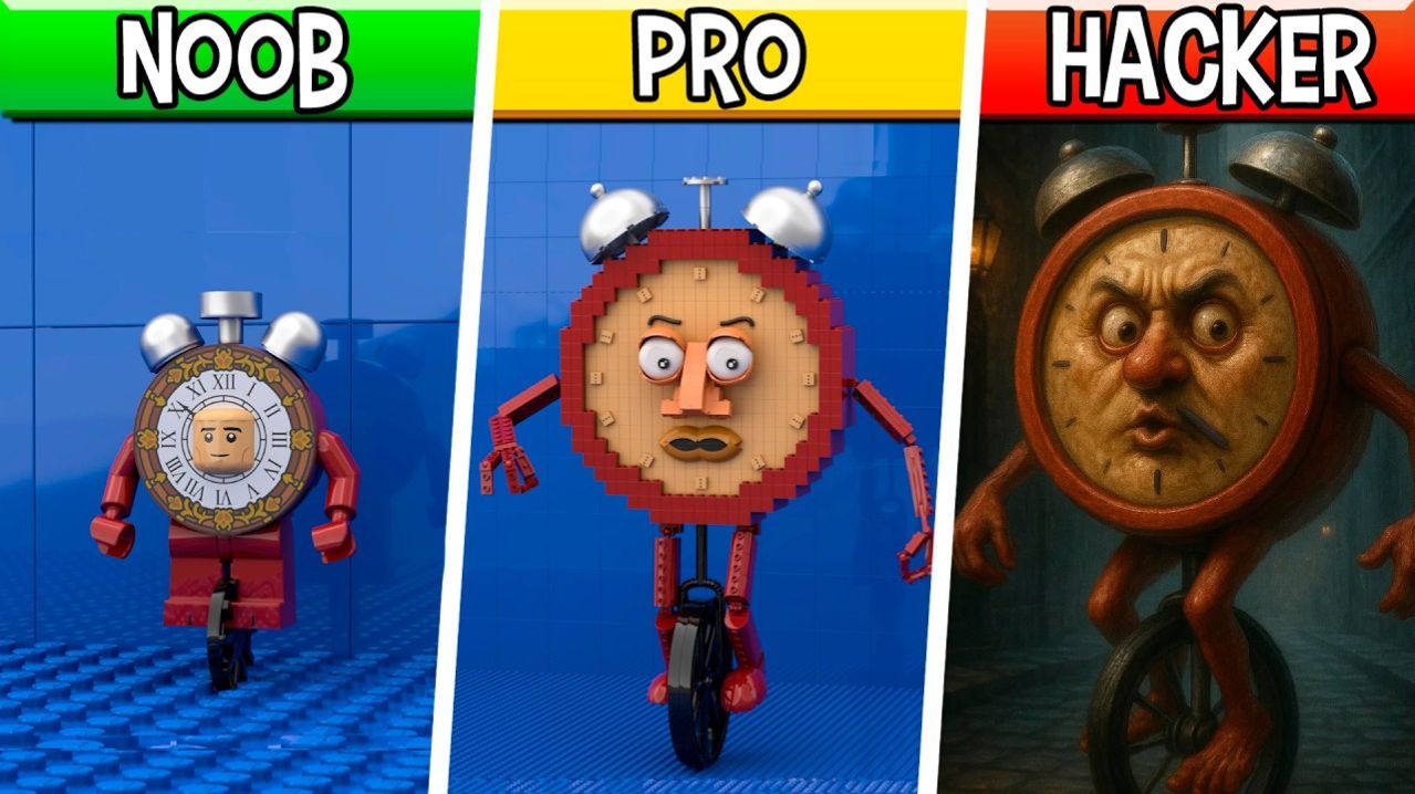 ЛЕГО! ТИК ТАК САХУР - Noob / Pro / HACKER (Steal A Brainrot)