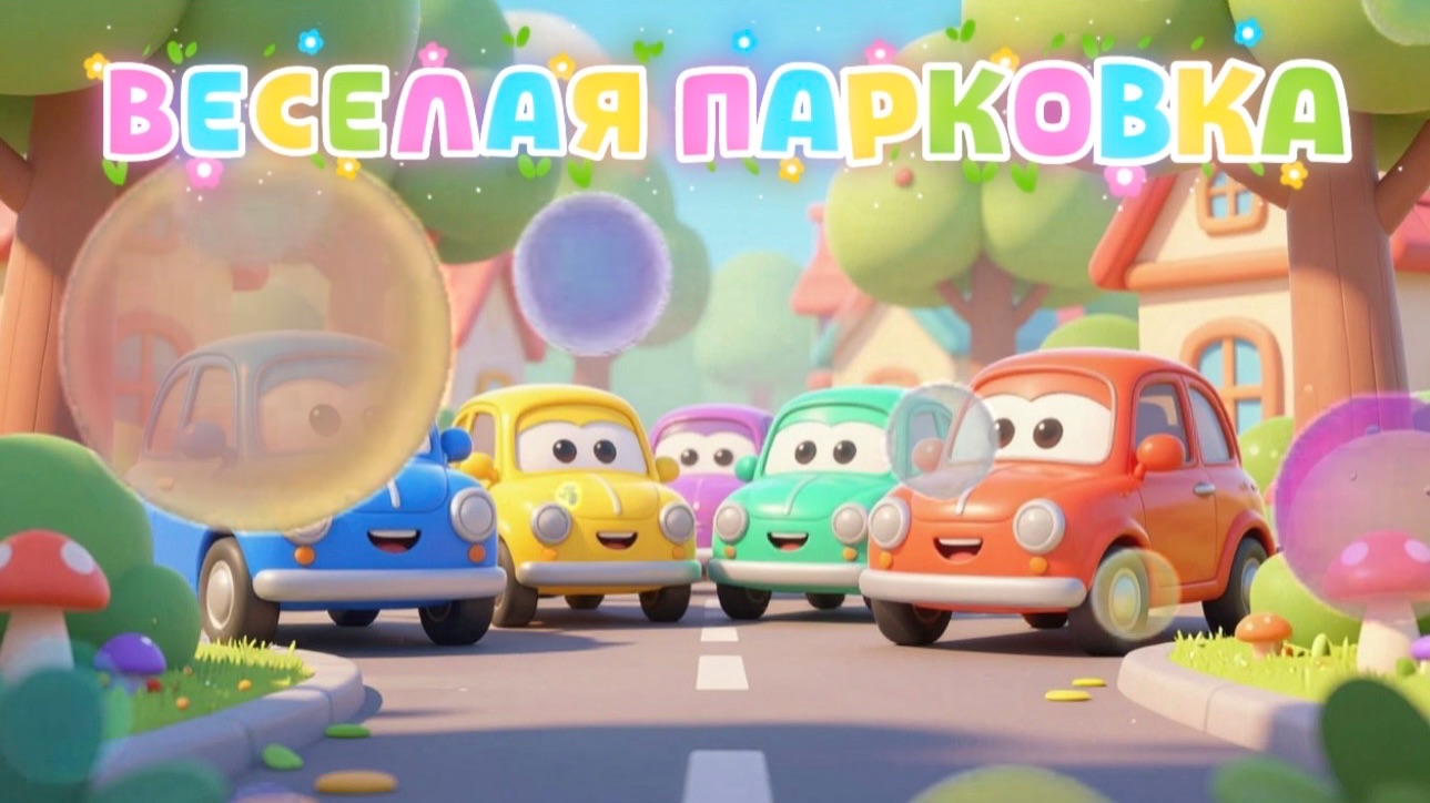 Машинки, веселая парковка, мультфильмы и песенки про машинки для детей