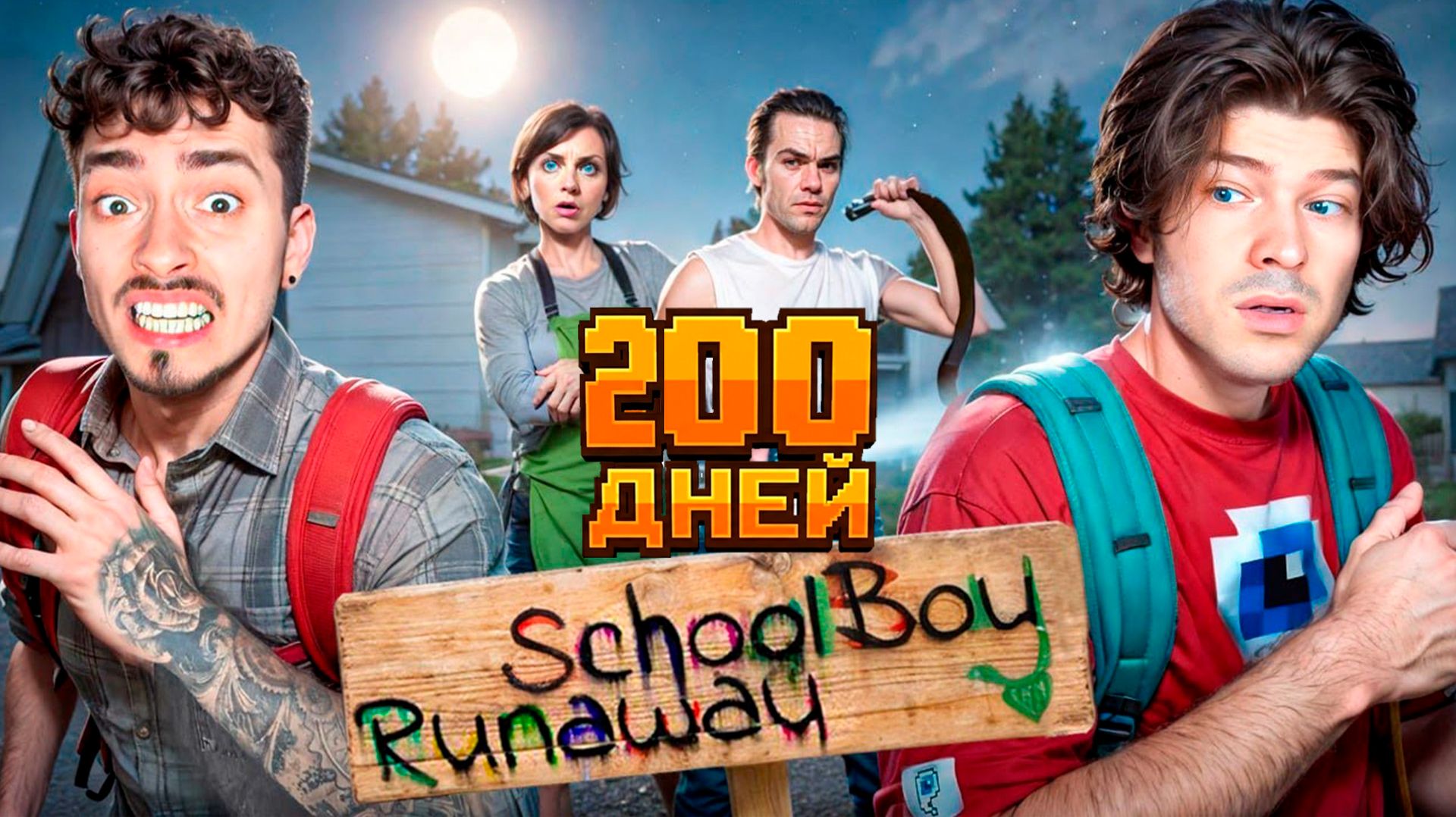 😱200 ДНЕЙ С ЭДИСОНОМ В SCHOOLBOY RUNAWAY в МАЙНКРАФТ