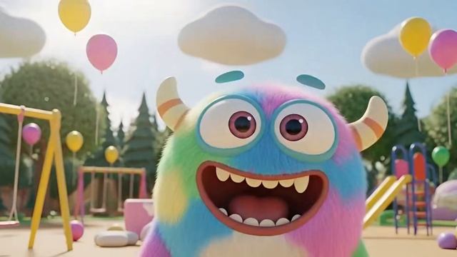 Весёлый монстр щекочет всех - мультфильм для детей 2026
