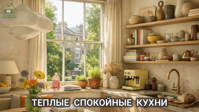 Теплые спокойные кухни фото идеи для вдохновения (4)
