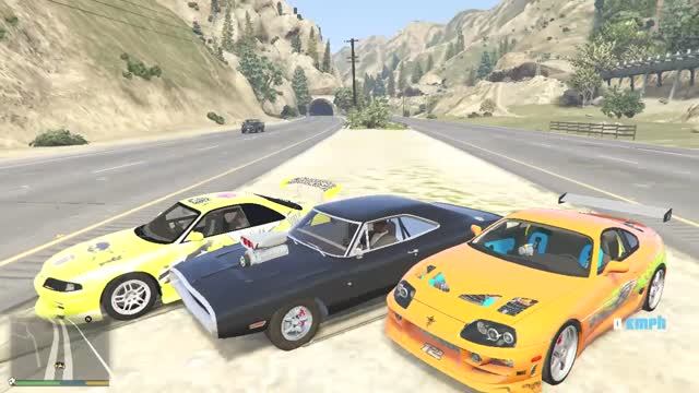 Dodge Charger Vs Toyota Supra Nissan Skyline GTR R33 супер легендарные быстрые и красивые в гта 5