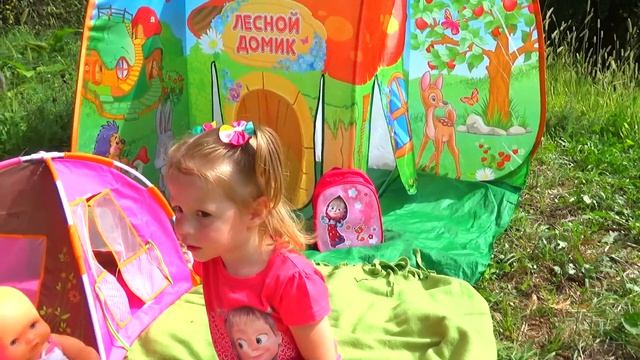 Беби бон и пупсик на пикнике в диком лесу - Играем в кук