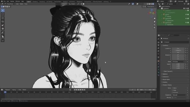 How I Made A Sketchy Looking Character In Blender!