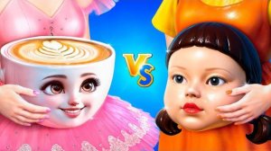 Балерина Капучина vs Кукла из Игры в Кальмара!