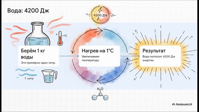 Физика 8 класс параграф 11 УДЕЛЬНАЯ ТЕПЛОЁМКОСТЬ