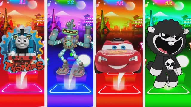 МУЛЬТИК ДЛЯ ДЕТЕЙ Паровозик Томас против Маквина и Вуббокса 🚂🏎️ КРУТАЯ БИТВА ГЕРОЕВ