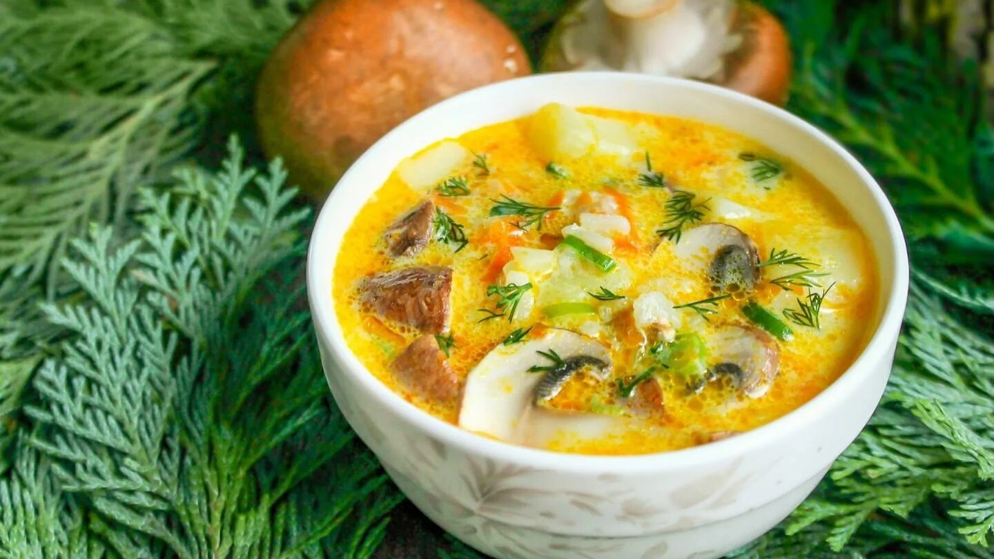 ГРИБНОЙ СЫРНЫЙ СУП