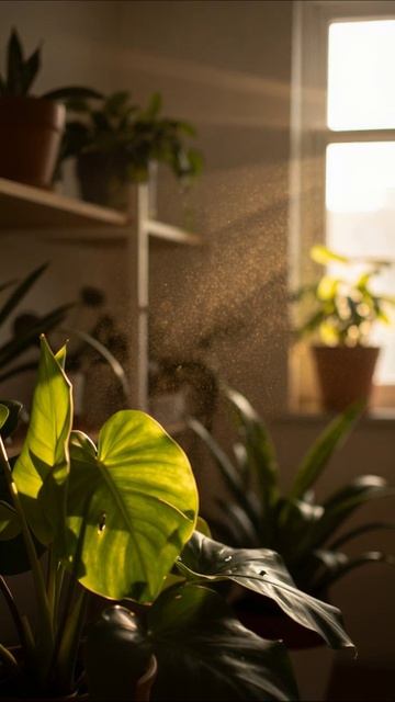 Уютные зеленые уголки: забота о растениях #растения #уход #интерьер