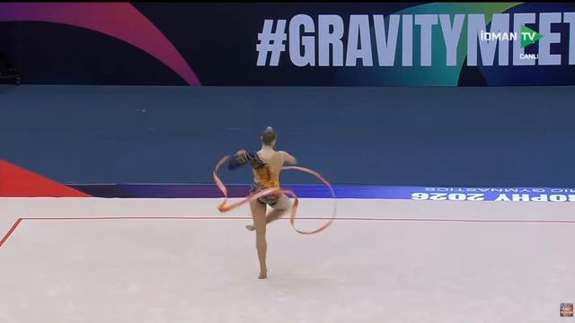 Выступление Маргариты Колосов на кубке мира 2026 с лентой