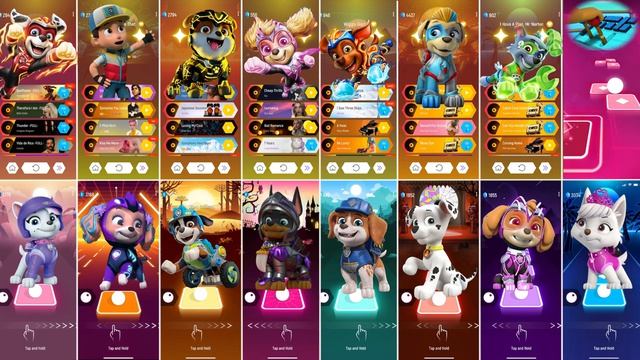 Paw Patrol All Video Megamix MARSHALL VS RYDER VS RUBBLE VS SKYE VS ZUMA VS TUCK