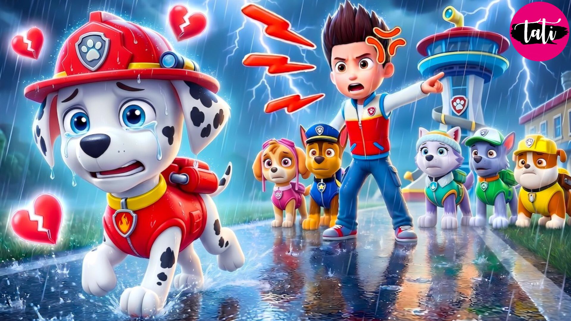 Щенячий патруль и Маршалл. Залипательное видео. Мультфильм для детей и малышей. Анимация 420