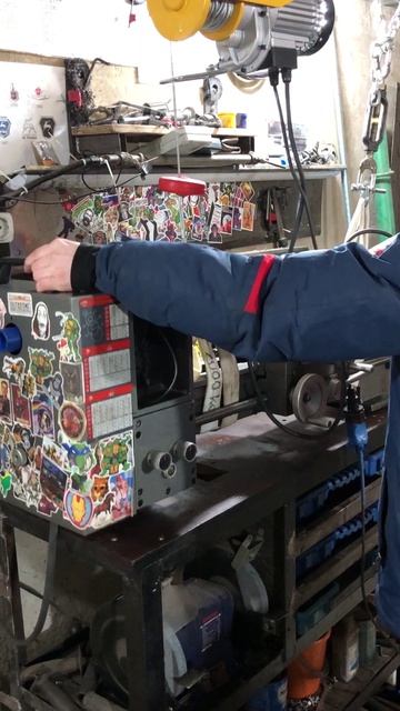 #shorts #denzel #таль #гараж #токарный_станок #кран