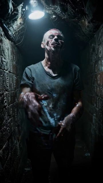 Зомби в подземелье: ужасные встречи #ужасы #зомби #фантастика