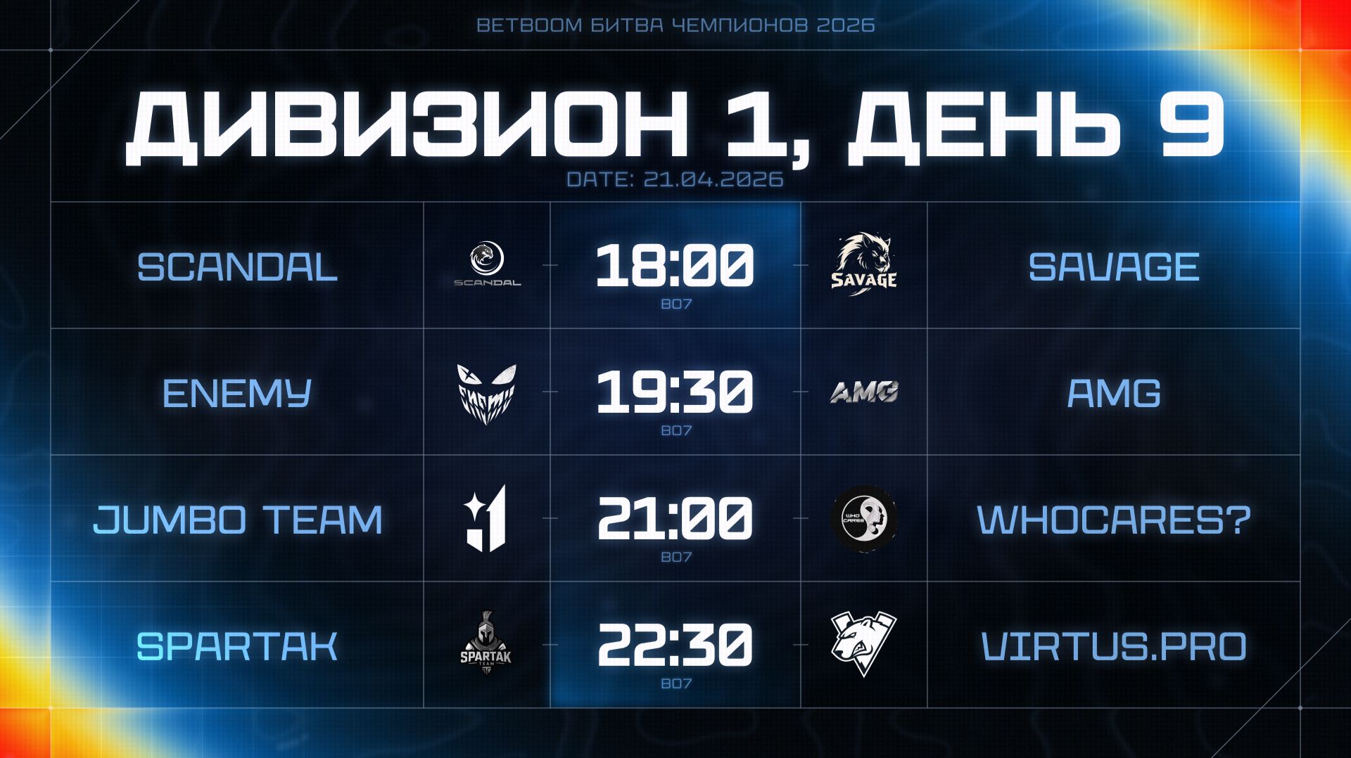 BetBoom Битва Чемпионов: Сплит #3 | Дивизион 1 | День 9