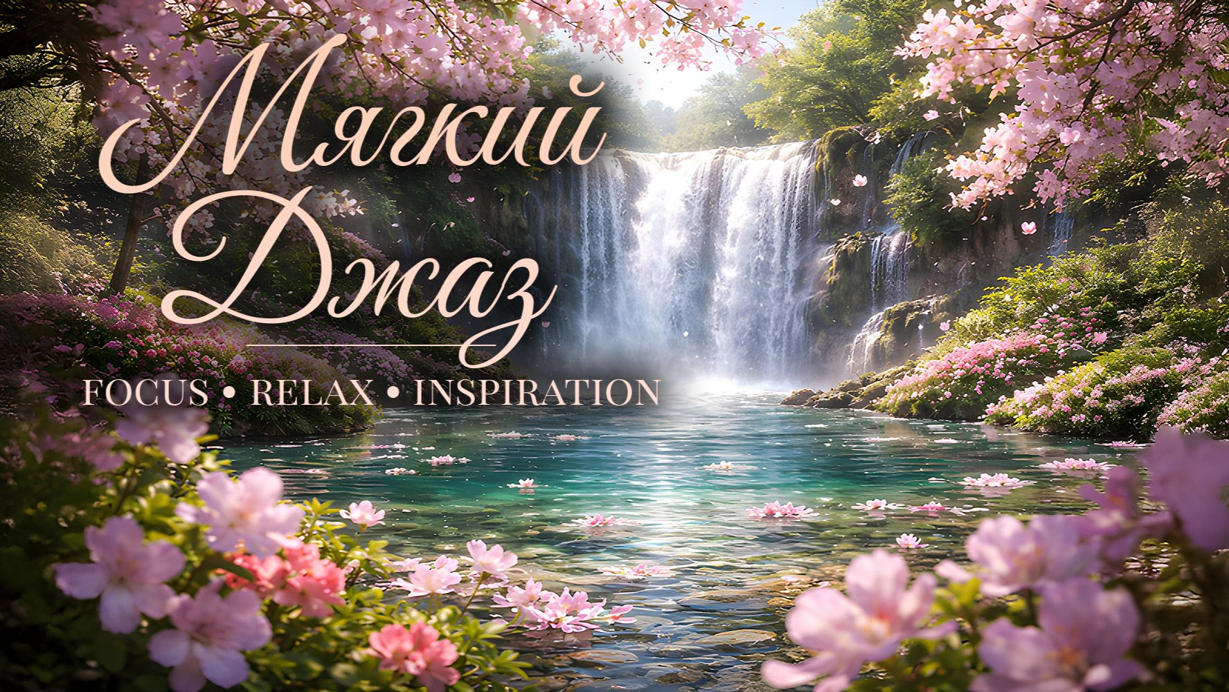 КРАСИВАЯ МУЗЫКА • Мягкий джаз 5 часов • Водопад • Музыка для настроения • Фоновое видео • Jazz