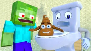 Жизнь - Зомби гоняется за туалетом. Майнкрафт Мультик