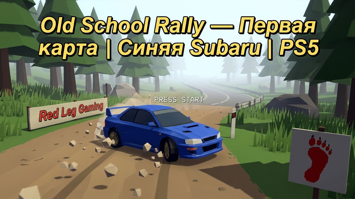 Old School Rally — Первая карта | Синяя Subaru | PS5