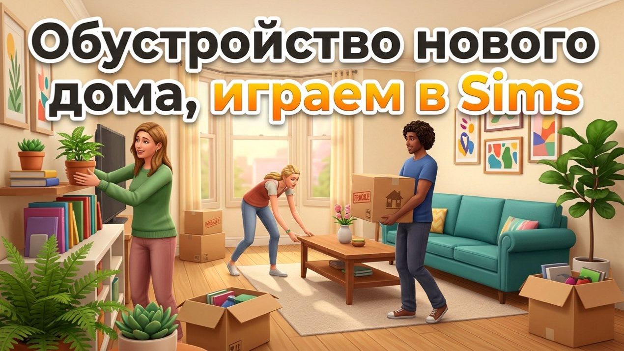 ОБУСТРОЙСТВО НОВОГО ДОМА // ИГРАЕМ В SIMS