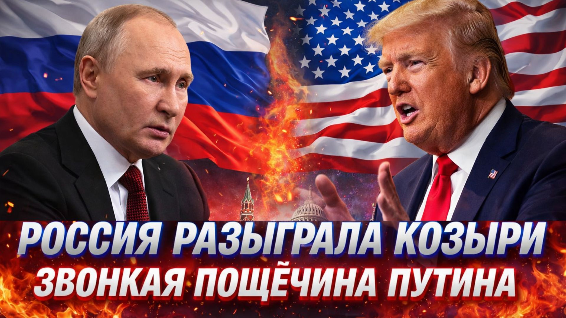 Россия разыграла козыри! Путин прописал звонкую пощёчину// Трамп такого не оценил!