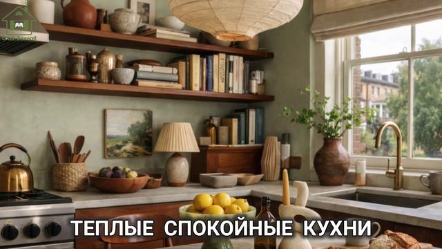 Теплые спокойные кухни фото идеи для вдохновения (5)
