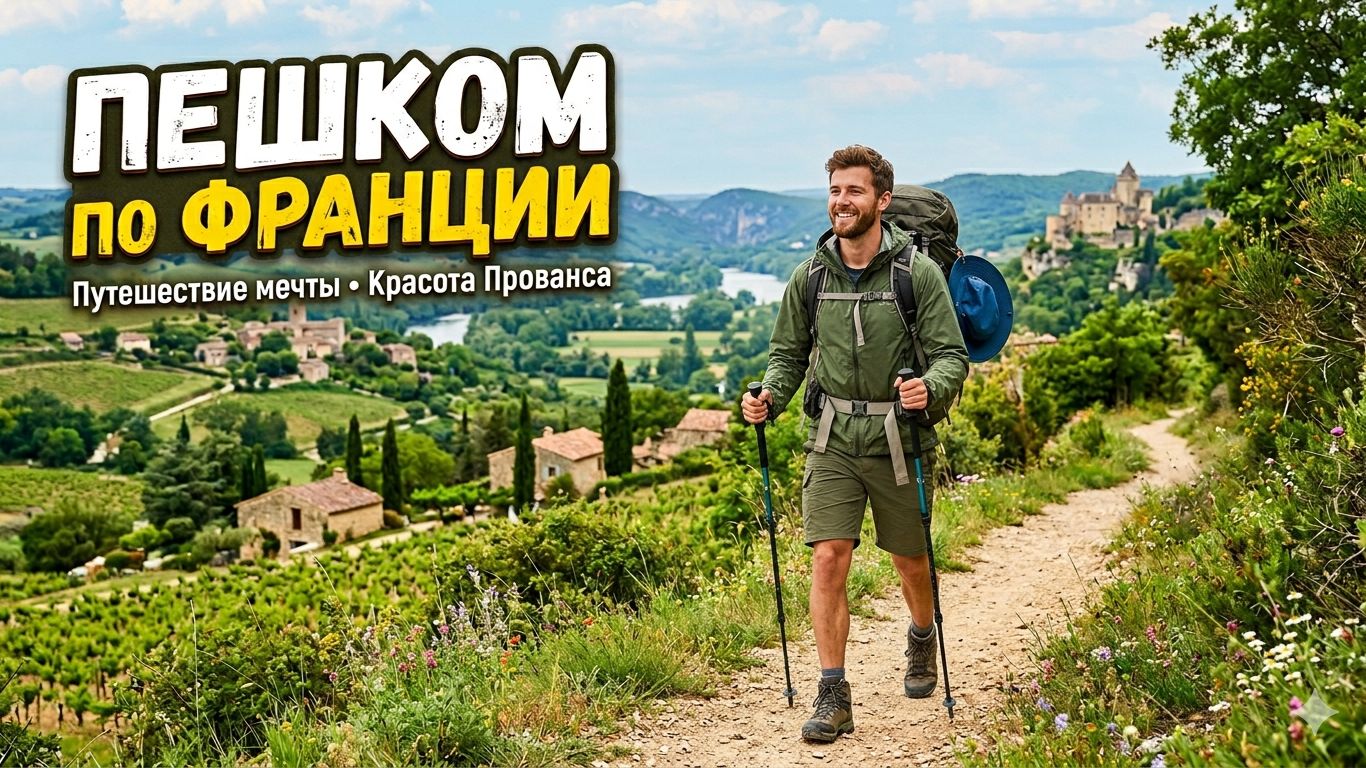 Пешком по Франции. Прогулка в лесу.