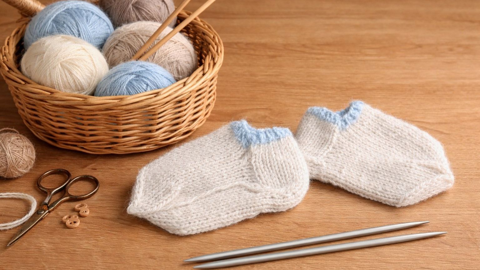 Мастер-класс «Вяжем детские следки»