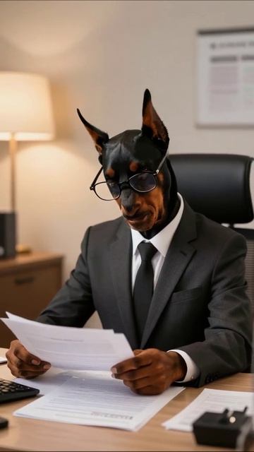 Собака-директор: Как это выглядит? #СмешныеЖивотные #Бизнес #Комедия