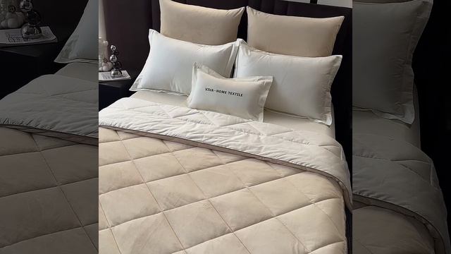 Комплект постельного белья с одеялом Сатин Вельвет Премиум «Утренняя прохлада»