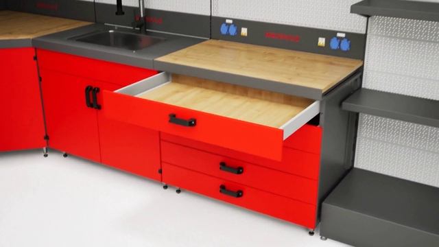 Обзор комплекта мебели для студии детейлинга KronVuz-KV-12400