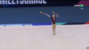 Выступление Стиляны Николовой на кубке мира 2026 с булавами