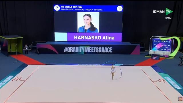 выступление Алины Гарнасько на кубке мира2026 с лентой