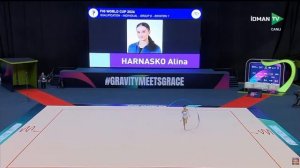 выступление Алины Гарнасько на кубке мира2026 с лентой